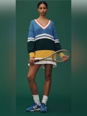 Anthropologie Daily Practice Long-Sleeve Twofer Mini Dress